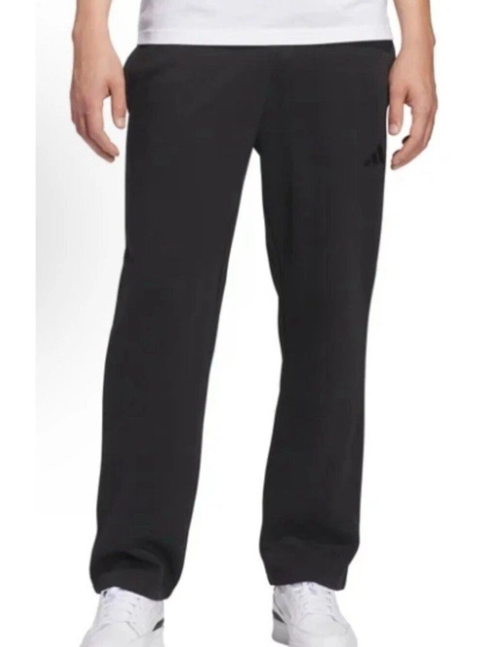 Adidas Men's S Black Sweatpants Polyester Elastic Waistband  e1642